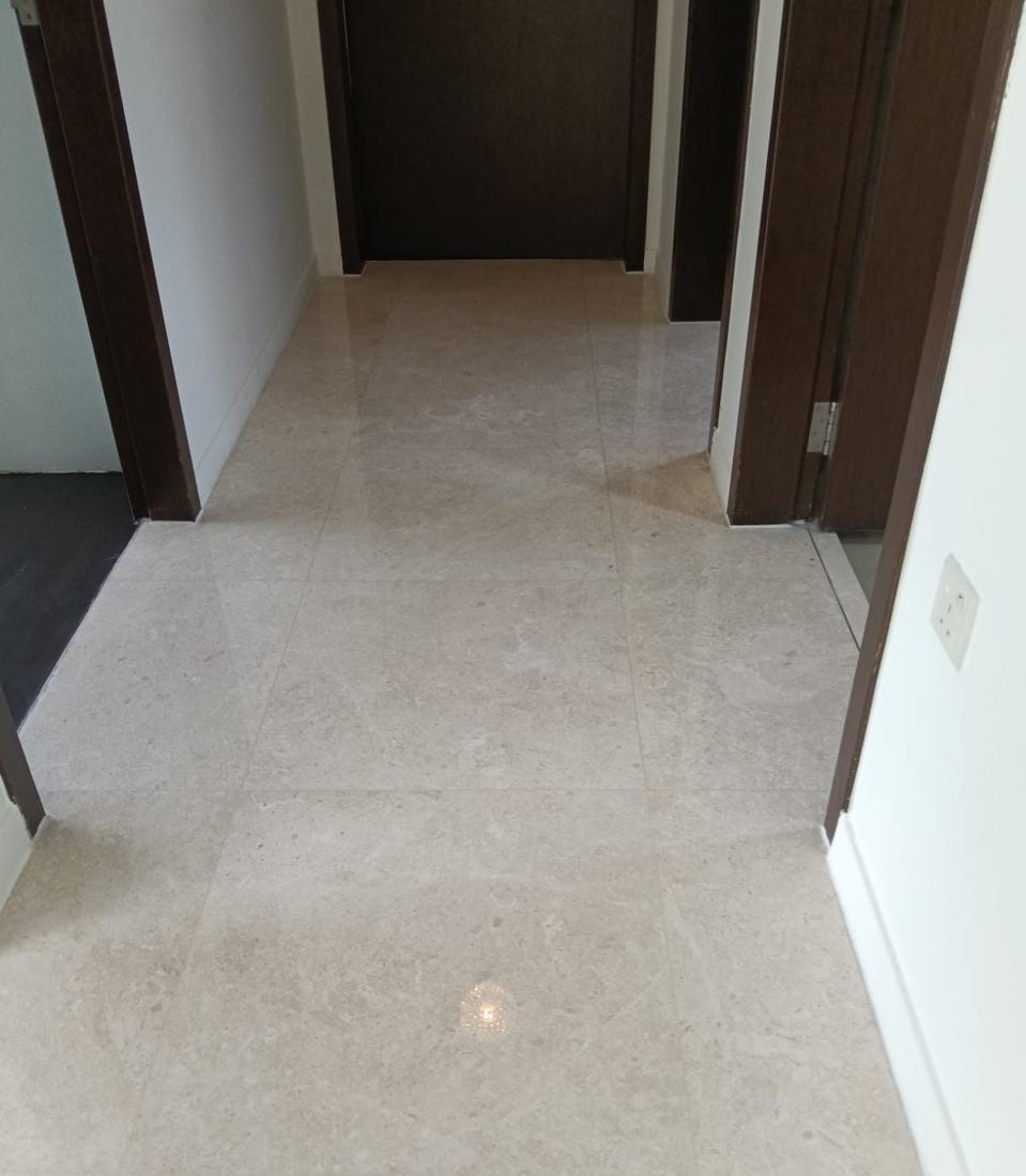 Marble hallway with restored shine